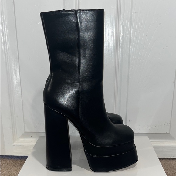 Lemonade Shoes - LEMONADE Fifi Chunky platform heeled boots